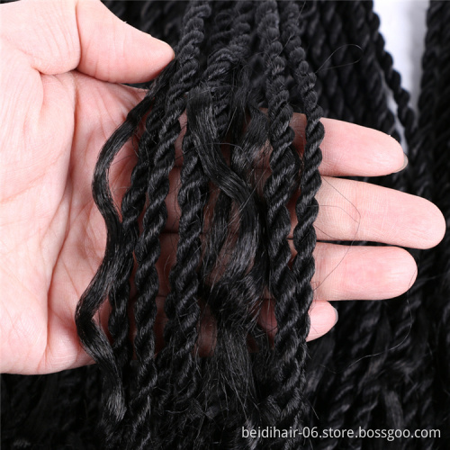 River Senegal Twists Braids Crochet Senegalese Hair Braids Curly Messy River Braids Wholesale